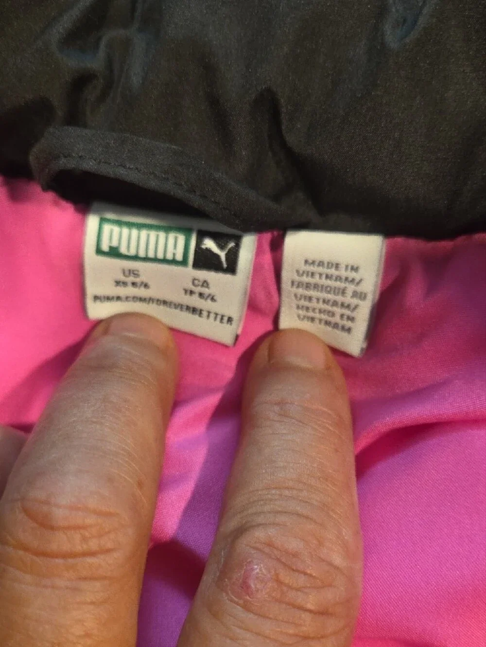 Kids Puma Pink Puffer Vest Size 5/6